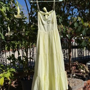 American Eagle Outfitters Light Yellow Dress